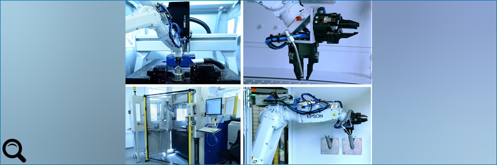 Klick zum vergrößern: Hocheffiziente Automatisierung zweier Hightech-Fräsmaschinen - Bilderbuch-Autom Hocheffiziente Automatisierung zweier Hightech-Fräsmaschinen - Bilderbuch-Autom