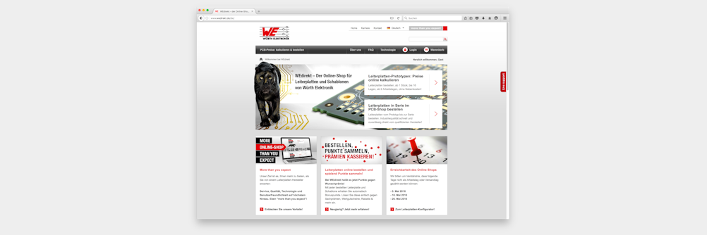Würth Elektronik führt Bonusprogramm im Online- Shop ein