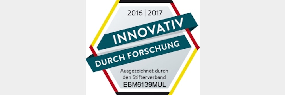 Innovativ durch Forschung: ebm-papst erhält erneut Auszeichnung für Forschung u