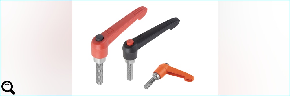 Klick zum vergrößern: Zum Ausrasten! - KIPP stellt anwenderfreundlichen Klemmhebel mit Druckknopf vor Zum Ausrasten! - KIPP stellt anwenderfreundlichen Klemmhebel mit Druckknopf vor