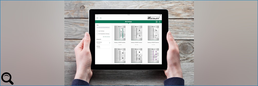 Klick zum vergrößern: Die neue Stauff Katalog App Die neue Stauff Katalog App