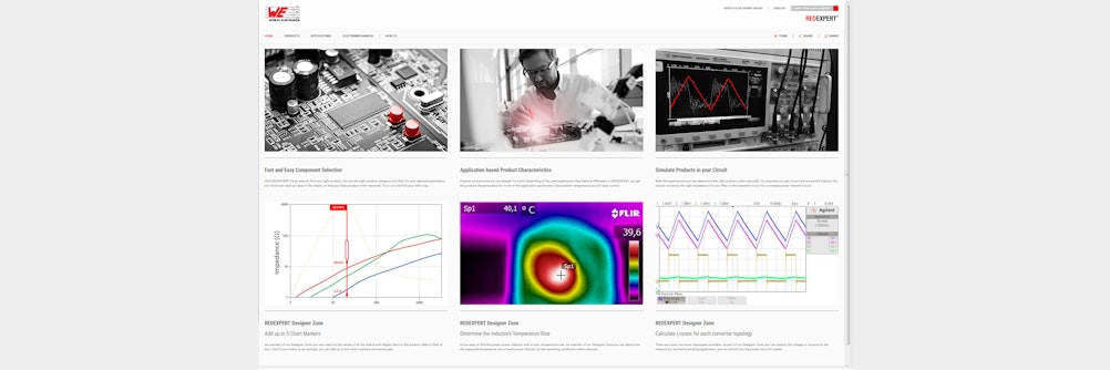Würth Elektronik eiSos erweitert Online-Design-Plattform REDEXPERT Software
