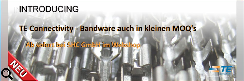 Klick zum vergrößern: Bandware von TE Connectivity - Ab sofort auch in kleineren Verpackungseinheiten Bandware von TE Connectivity - Ab sofort auch in kleineren Verpackungseinheiten