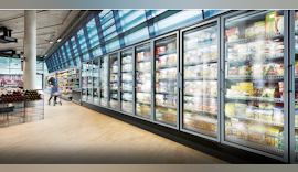 Energieeffiziente Ventilatoren für Kühlmöbel im Supermarkt