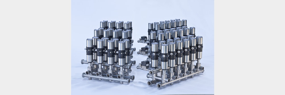 Platzsparende Ventilknoten und multiportbasierte Verteiler