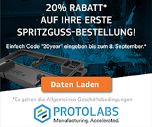 20 Jahre Protolabs – 20% Rabatt für Neukunden