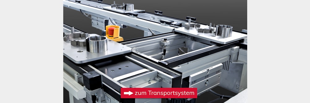 Transportsystem für Lackiertrays aus Kunststoff