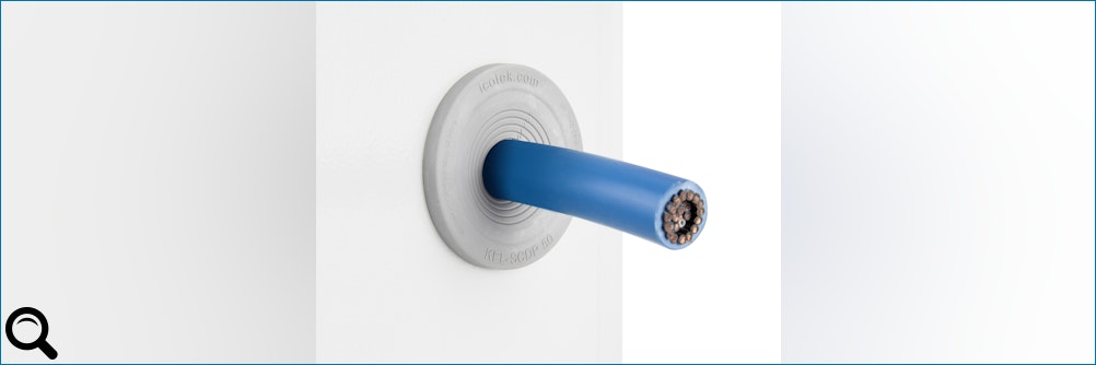Klick zum vergrößern: icotek stellt neue Einzel- #Kabeldurchführungsplatte vor icotek stellt neue Einzel- #Kabeldurchführungsplatte vor