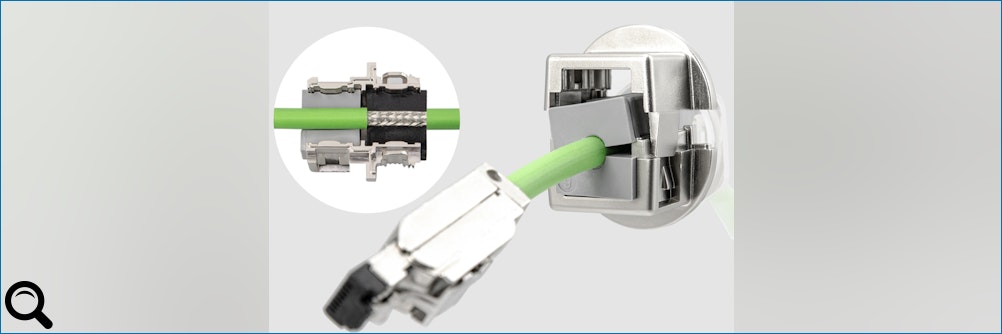 Klick zum vergrößern: Teilbare EMV-Kabelverschraubung für Leitungen mit Stecker Teilbare EMV-Kabelverschraubung für Leitungen mit Stecker