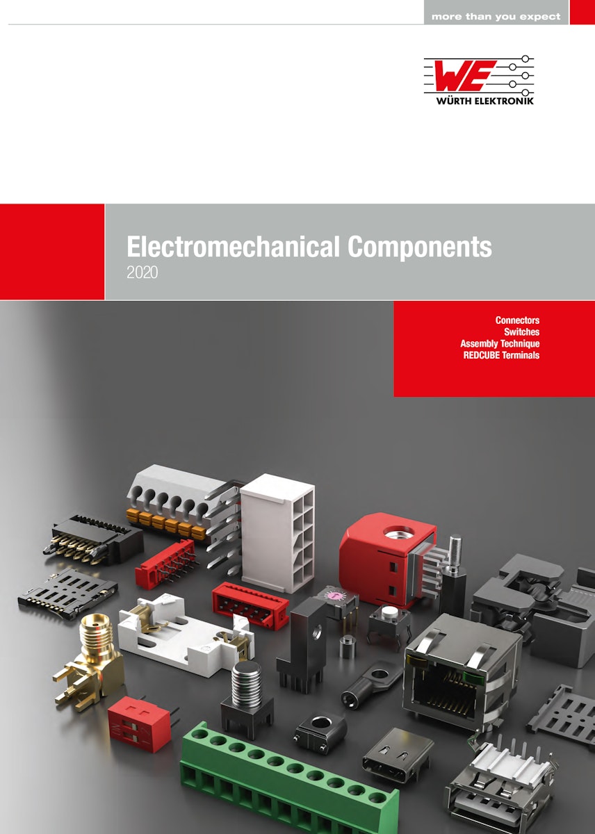 Würth Elektronik veröffentlicht Katalog der Elektromechanischen Bauelemente
