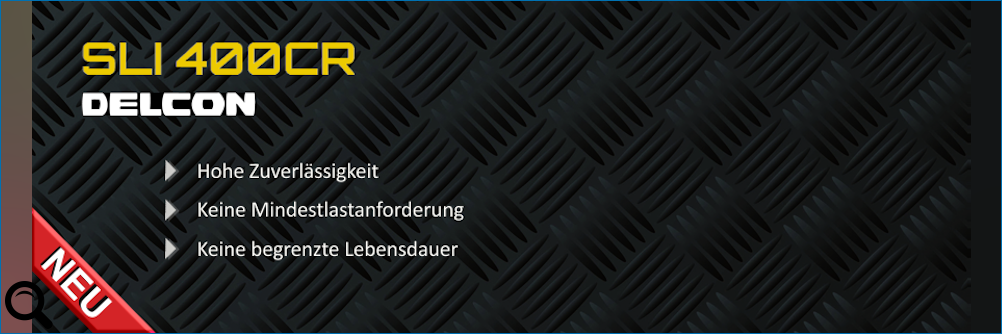 Klick zum vergrößern: DELCON's neues SLI400CR Relais DELCON's neues SLI400CR Relais