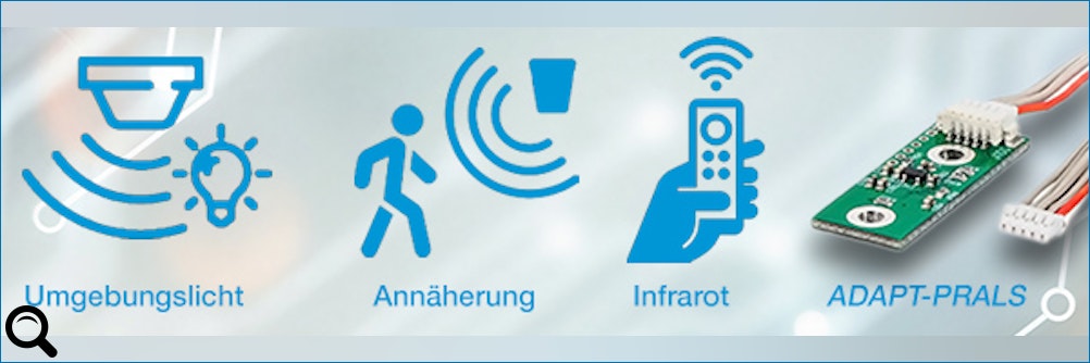 Klick zum vergrößern: 3-in-1 Eingangssensor-Adapter Umgebungslicht – Annäherung - Infrarot 3-in-1 Eingangssensor-Adapter Umgebungslicht – Annäherung - Infrarot