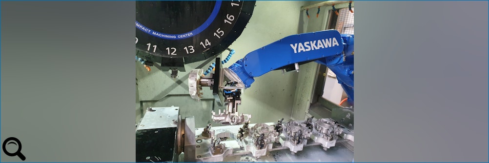 Klick zum vergrößern: Verkettete Magnesiumbearbeitung mit #Roboter & #Palettiersystem zuverlässig automatisiert Verkettete Magnesiumbearbeitung mit #Roboter & #Palettiersystem zuverlässig automatisiert