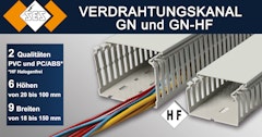 Verdrahtungskanäle GN PVC und GN-HF halogenfrei