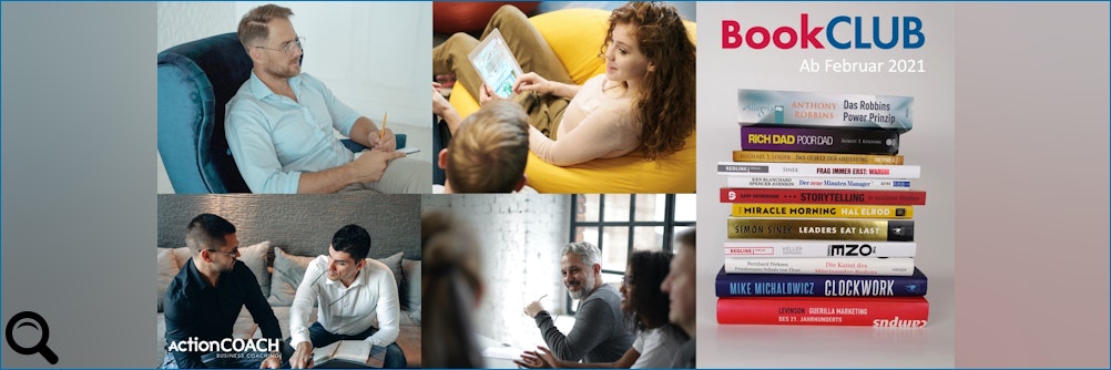 Klick zum vergrößern: Der BookCLUB – Wissen und Austausch für neues Handeln. Der BookCLUB – Wissen und Austausch für neues Handeln.