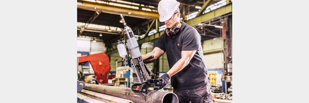 Im Ex-Schutz-Einsatz: Magnetische Kernbohrmaschine