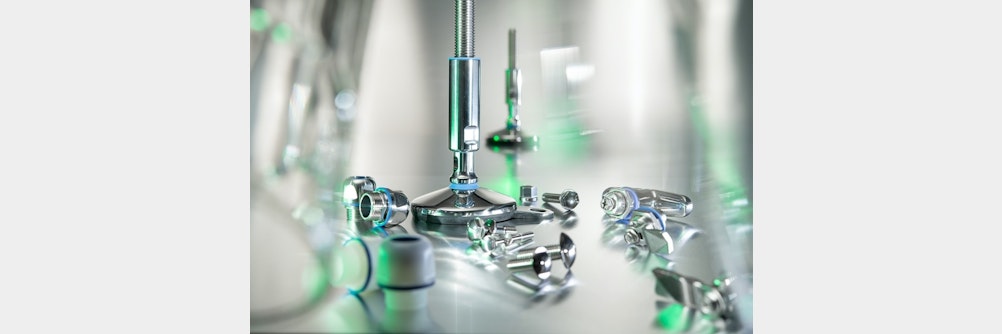 Für #hygienesensible Branchen wie die #Pharma- und #Lebensmittelindustrie – Alles sauber mit #norelem: #Normteile nach #Hygienic DESIGN