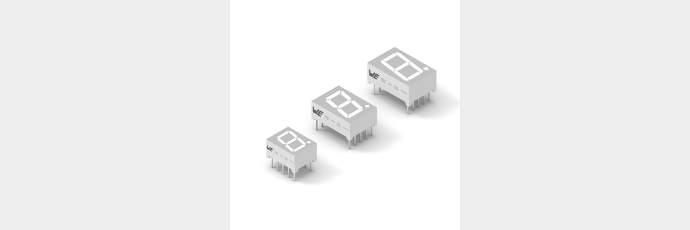 7-Segment-Anzeigen von Würth Elektronik