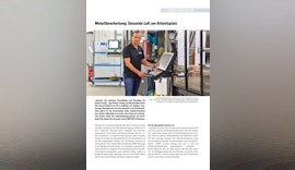 Metallbearbeitung: Gesunde Luft am Arbeitsplatz
