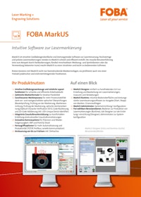 Software zur Lasermarkierung - FOBA MarkUS