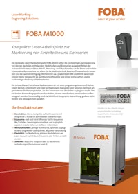 Laser-Handarbeitsplatz - FOBA M1000