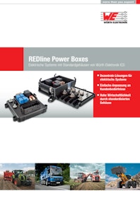 Produktbroschüre REDline Power Boxes von Würth Elektronik ICS