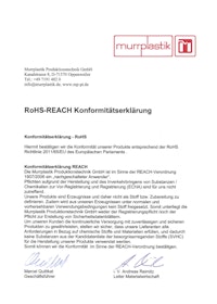RoHS-REACH Konformitätserklärung