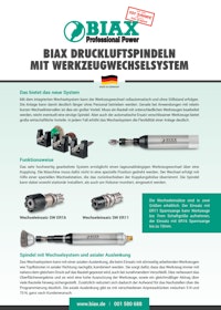 BIAX - Schnellwechselsystem - Spindeln mit Werkzeugwechselsystem (DE)
