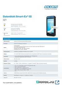 Smart-Ex® 02 DZ1: Ex-geschütztes Smartphone für ATEX Zone 1/21 | ecom