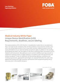 Medical Industry White Paper Unique Device Identification (UDI) (EN)