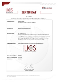 ISO 17100-Zertifikat