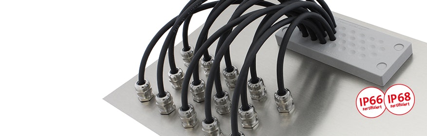 Kabeldurchführungen für Leitungen ohne Stecker